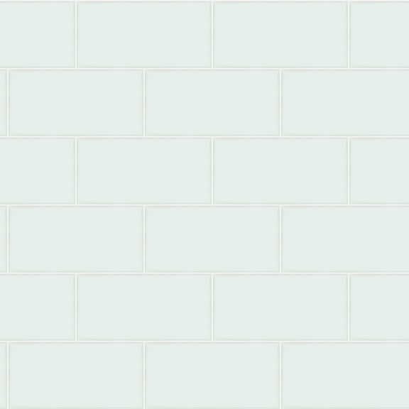 Chesapeake Freedom Mint Subway Tile Wallpaper