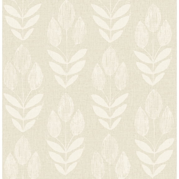 Chesapeake Garland Khaki Block Tulip Wallpaper