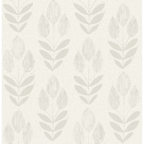 Chesapeake Garland Light Grey Block Tulip Wallpaper