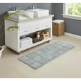 thumbnail image 1 of Chesapeake Gilbert Checkerbox Bath Runner -24"X60" in Soft Spa Color, 1 of 1