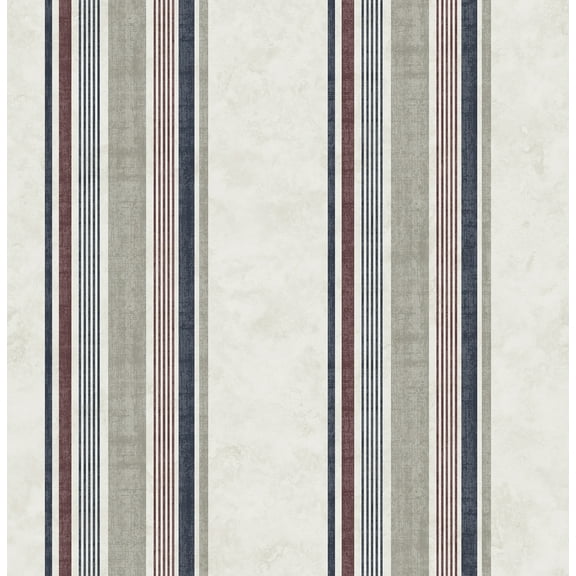 Chesapeake Hamilton Red Stripe Wallpaper
