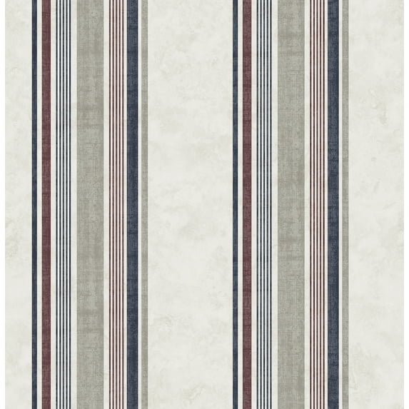 Chesapeake Hamilton Red Stripe Wallpaper