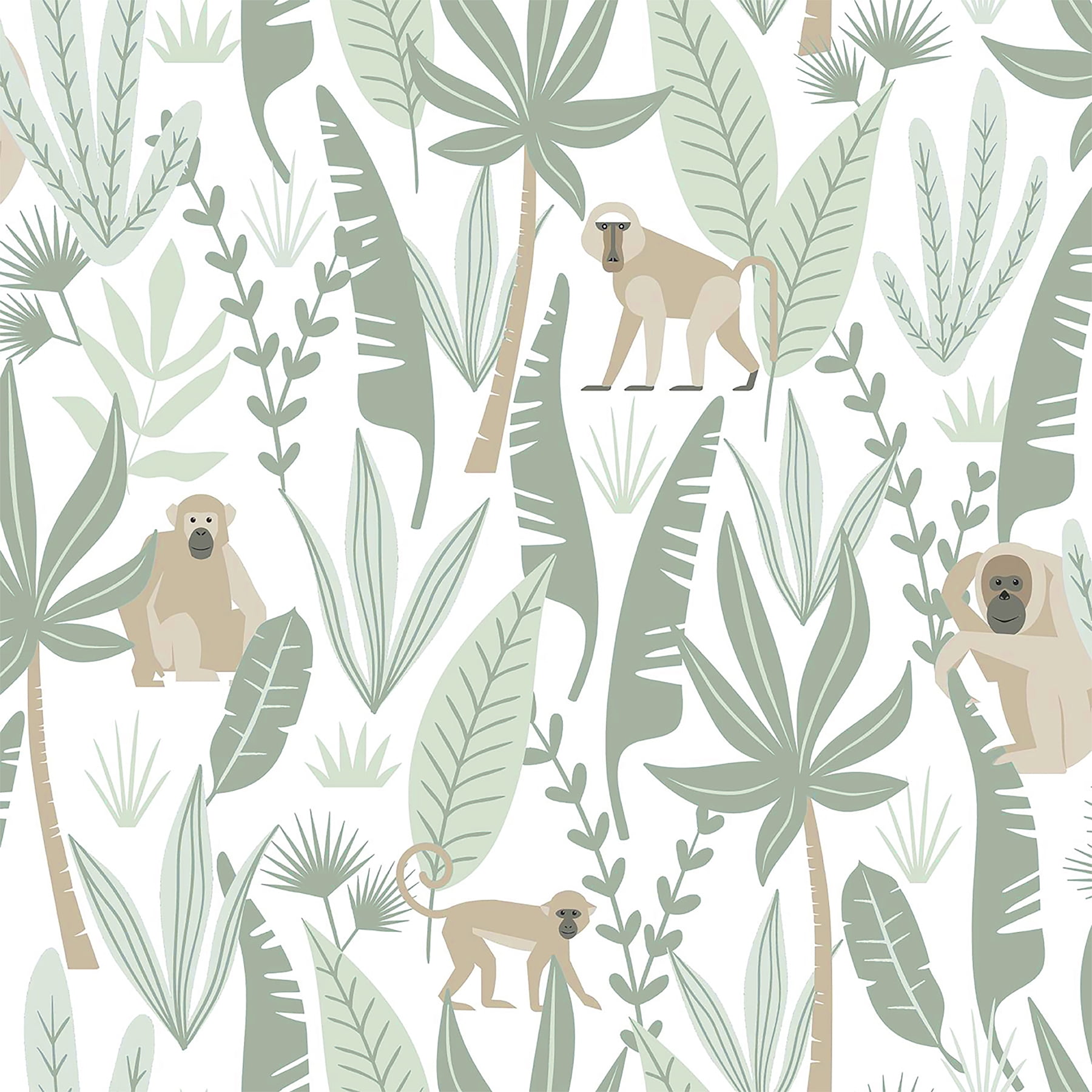 Chesapeake Irie Blue Clouds Wallpaper, 20.9-in by 33-ft