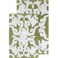 thumbnail image 1 of Chesapeake Iron Gate 2pc Green & White Scroll Bath Rug Set (20"x32" & 23"x39"), 1 of 6