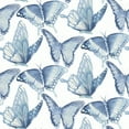 thumbnail image 1 of Chesapeake Janetta Blue Butterfly Wallpaper, 1 of 4