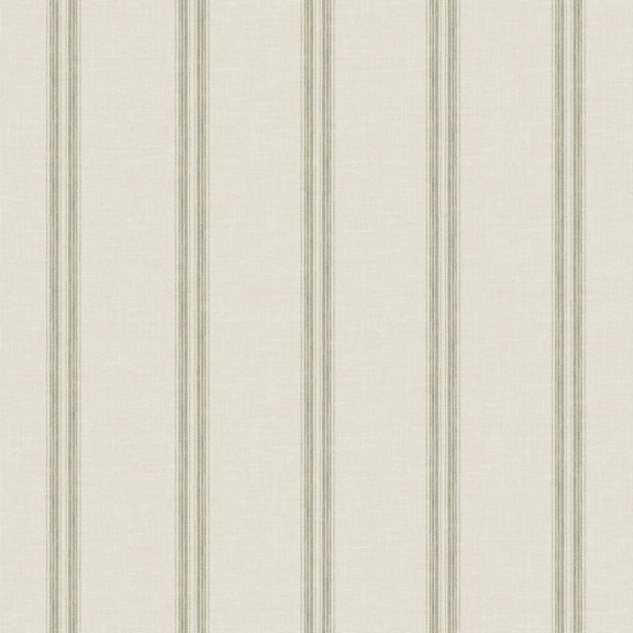 Chesapeake Johnny Green Stripes Wallpaper