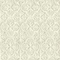 thumbnail image 1 of Chesapeake Karachi White Wooden Damask Wallpaper, 20.5-in by 33-ft, 1 of 5
