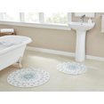 thumbnail image 1 of Chesapeake Kyala 2Pc Bath Rug  Set (30" & 24" Round) - Spa, 1 of 1