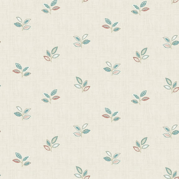 Chesapeake Leigh Coral Leaf Wallpaper