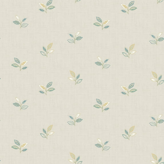 Chesapeake Leigh Yellow Leaf Wallpaper