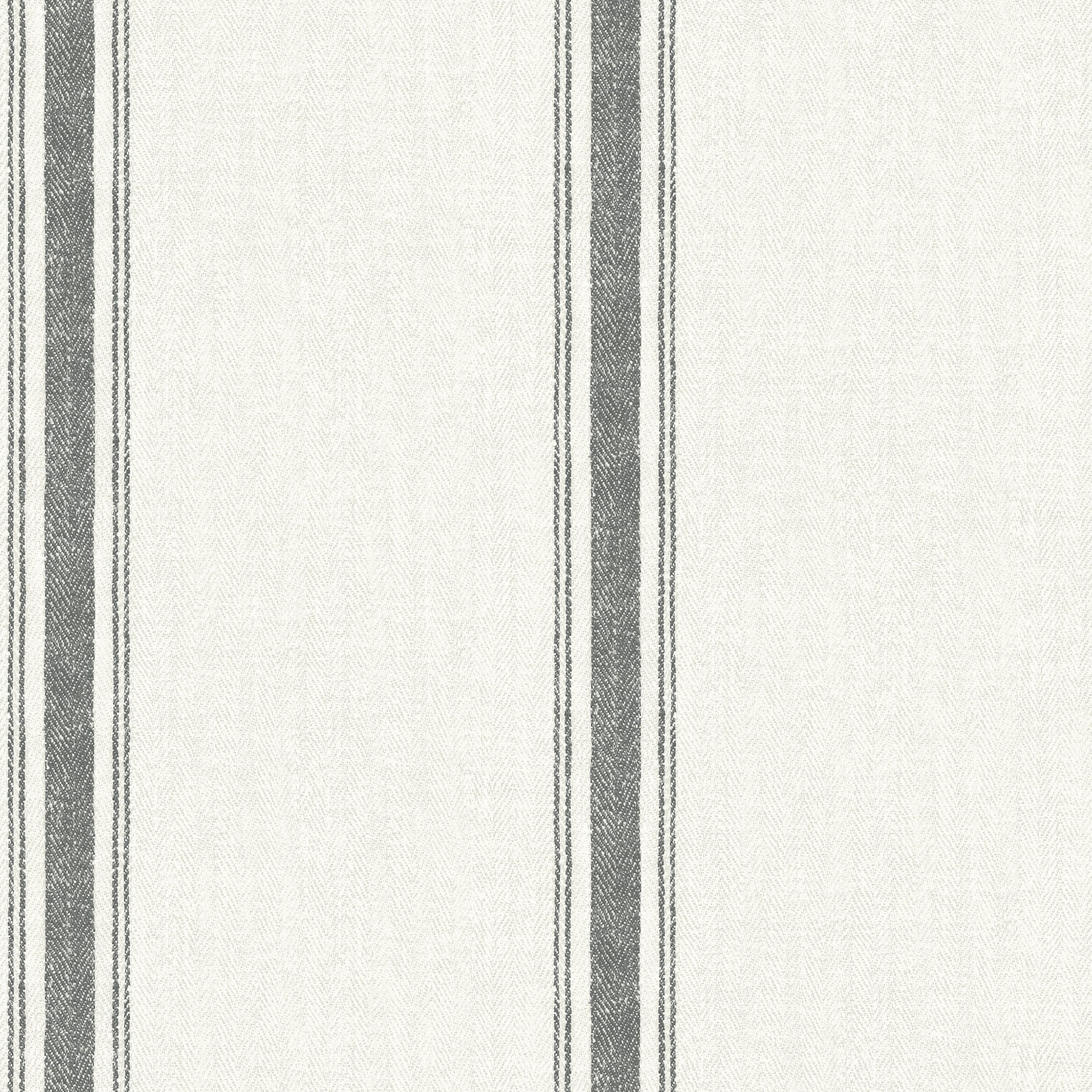 Chesapeake Linette Black Fabric Stripe Prepasted High Performance Wallpaper, 20.5-in by 33-ft, 56.4 sq. ft.