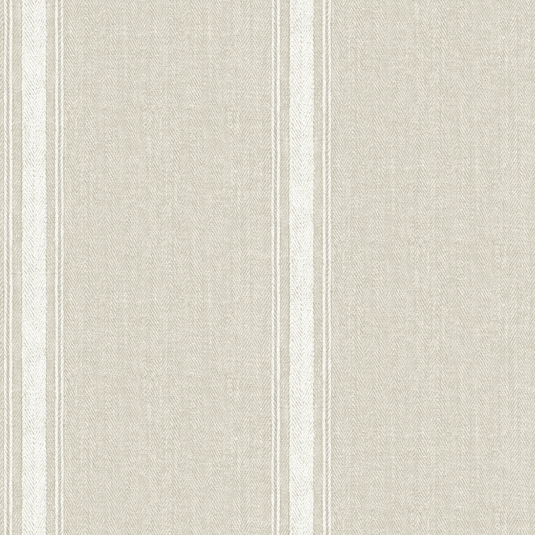 Linette Light Grey Fabric Stripe Pre-pasted Wallpaper, 20.5-in by 33-ft