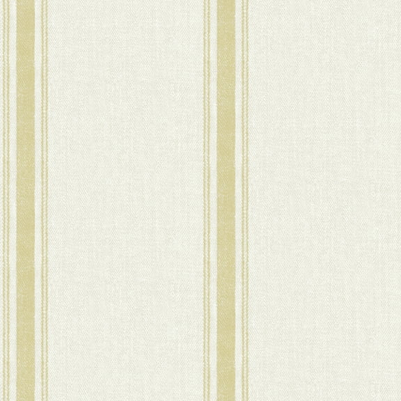 Chesapeake Linette Wheat Fabric Stripe Wallpaper