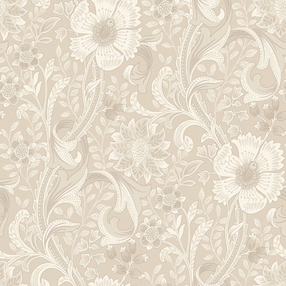 Chesapeake Liora Beige Floral Trail Wallpaper
