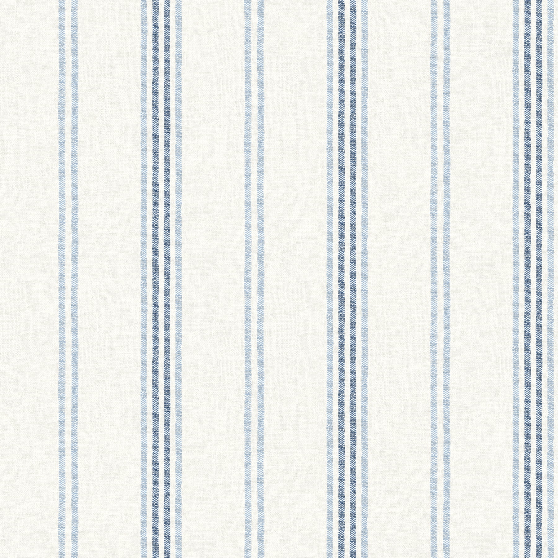Chesapeake Lovage Blue Linen Stripe Wallpaper
