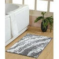 thumbnail image 1 of Chesapeake Marble Micro Knitted Bath Rug - 24"X40" - Grey, 1 of 6