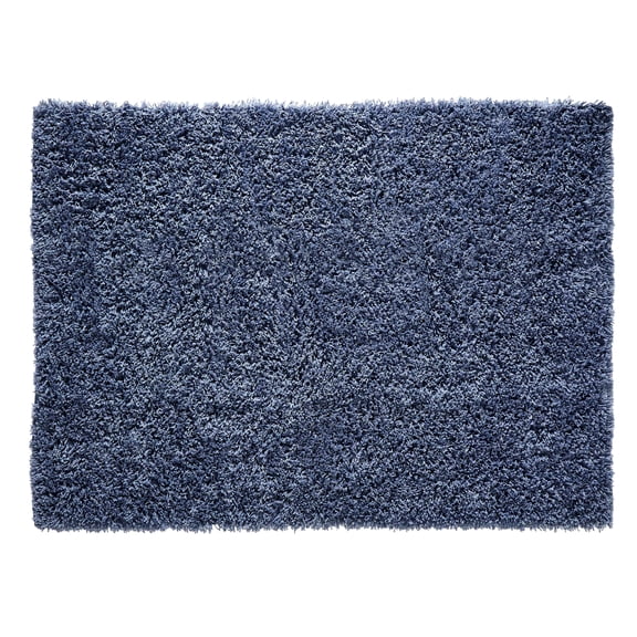 Chesapeake Merchandising Microfiber Shag Vintage Blue Rug (5' x 7')