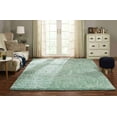 thumbnail image 1 of Chesapeake Microfiber Aqua Shag Area Rug (7' 3"x 9' 3"), 1 of 6