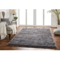 thumbnail image 1 of Chesapeake Microfiber Polyester Shag Medium Grey Canilla Area Rug (5'x7'), 1 of 6