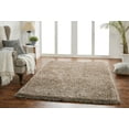 thumbnail image 1 of Chesapeake Microfiber Polyester Shag Warm Sand Canilla Area Rug (5'x7'), 1 of 6