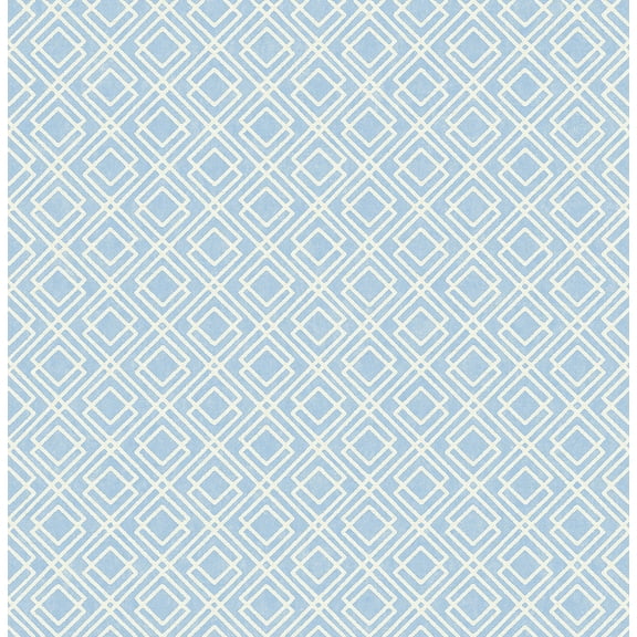Chesapeake Napa Blue Geometric Wallpaper