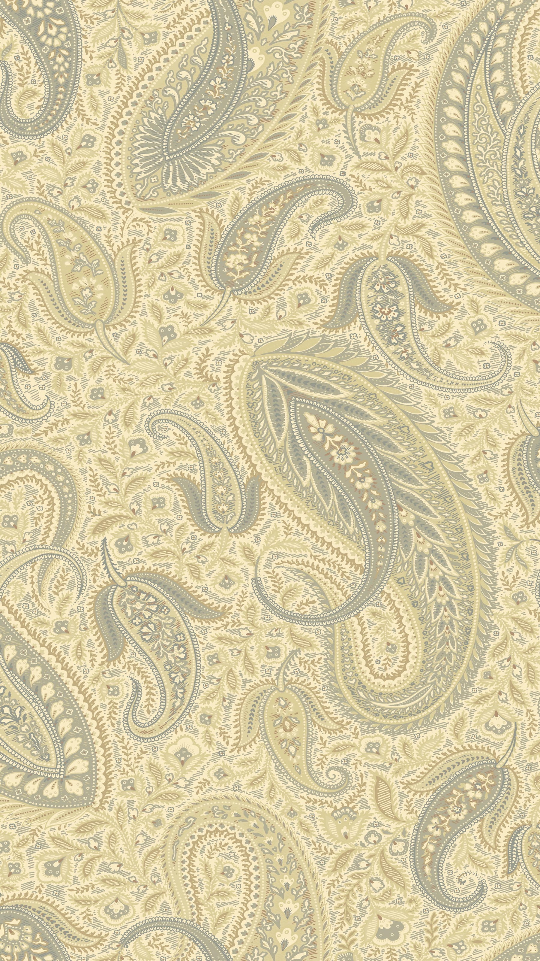 Chesapeake Nathaniel Beige Modern Paisley Wallpaper
