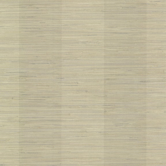 Chesapeake Oakland Pewter Grasscloth Stripe Wallpaper