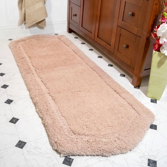 Chesapeake Paradise 3pc Memory Foam Taupe Bath Rug Set (22"x60" & 21"x34" & 17"x24")
