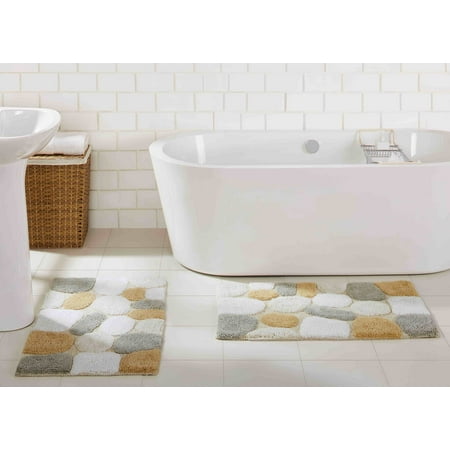 Chesapeake Pebbles 2 pc Spa Bath Rug Set (20"x32" & 20"x32")
