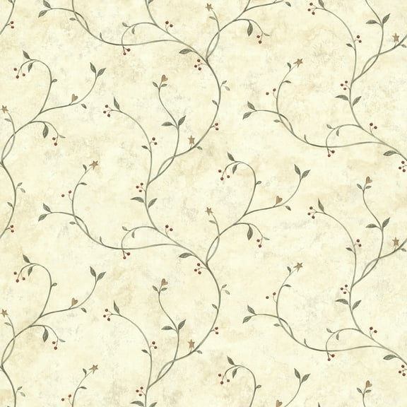 Chesapeake Peyton Green Tin Star Trail Prepasted Non Woven Blend Wallpaper, 20.5-in by 33-ft, 56.4 sq. ft.