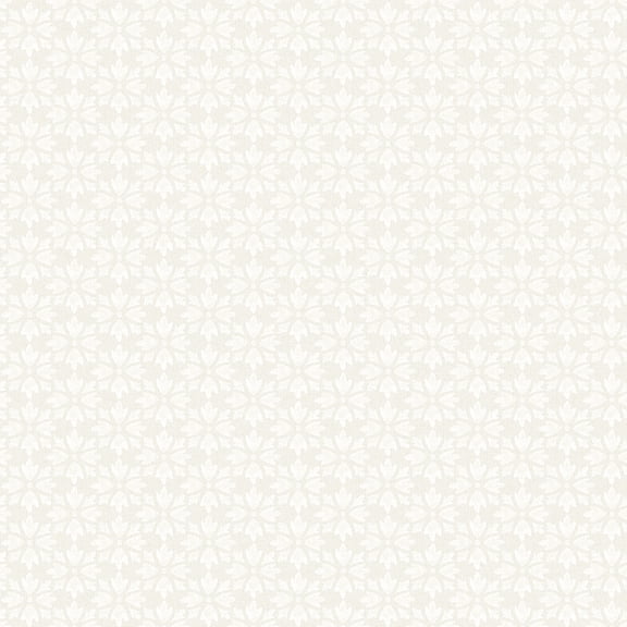 Chesapeake Phlox Beige Floral Stamp Wallpaper