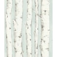 thumbnail image 1 of Chesapeake Pioneer Light Blue Birch Tree Prepasted Easy Walls Wallpaper, 20.5-in by 33-ft, 56.4 sq. ft., 1 of 3