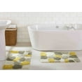 thumbnail image 1 of Chesapeake Plush Pebble Pattern White & Gray Polyester Bath Rug Set, 20" x 32", (2 Count), 1 of 6