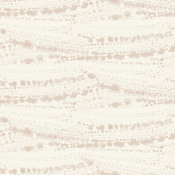 Chesapeake Rannell Peach Abstract Scallop Wallpaper