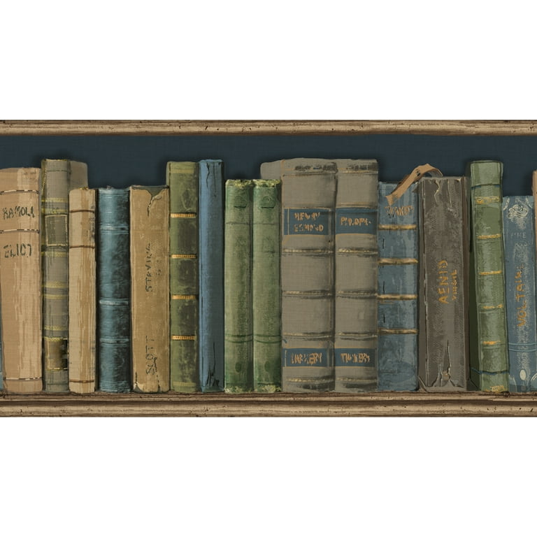 Library Books Wallpaper Borders