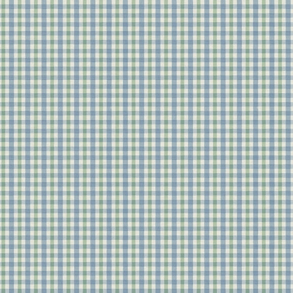 Chesapeake Roslin Aqua Check Wallpaper