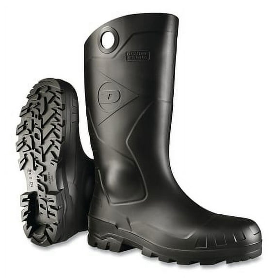 Chesapeake Rubber Boots, Steel Toe, Unisex 13, 16 in Boot, PVC, Black | Bundle of 5 Pairs