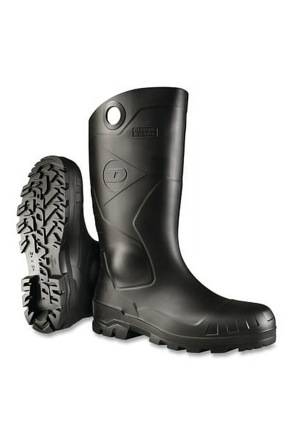 Chesapeake Rubber Boots, Steel Toe, Unisex 7, 16 in Boot, PVC, Black | Bundle of 5 Pairs