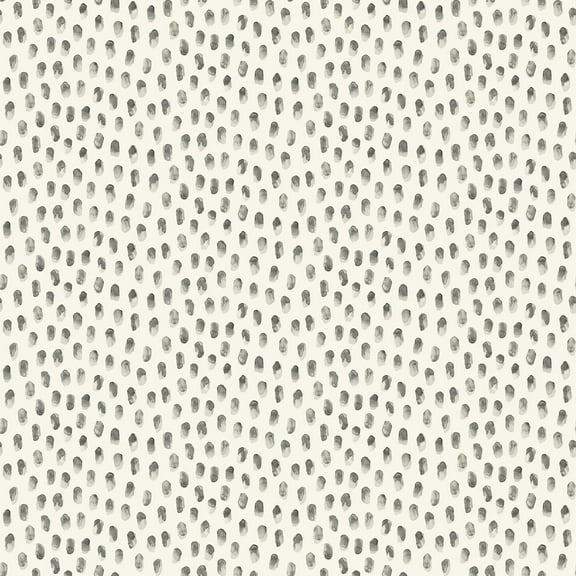 Chesapeake Sand Drips Dark Grey Painted Dots Wallpaper