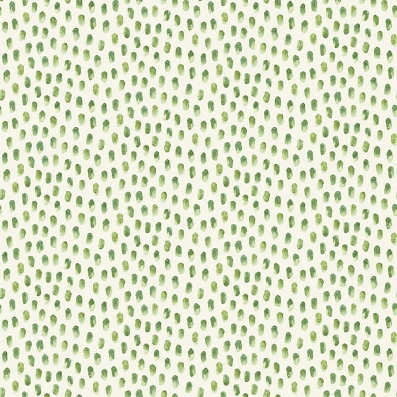 Chesapeake Sand Drips Green Painted Dots Wallpaper