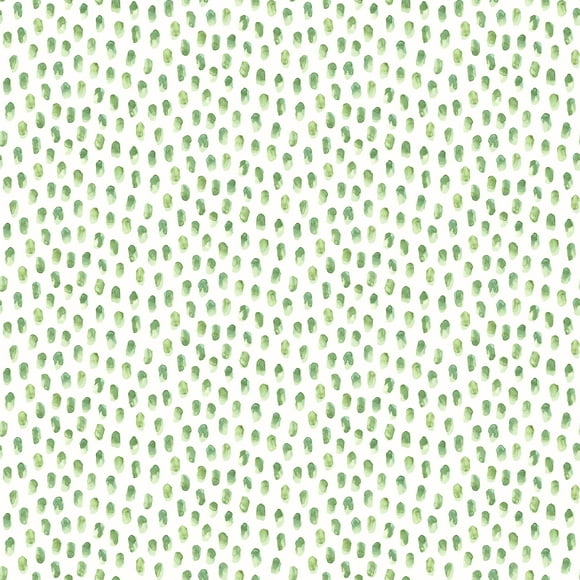 Chesapeake Sand Green Painted Dots Wallpaper