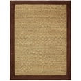 thumbnail image 1 of Chesapeake Seagrass Area Rug with Chocolate border (5'x7'), 1 of 2