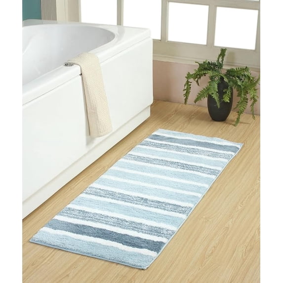 Chesapeake Sherrington Micro Tufted Bath Runner - 22"X60"- Spa Blue