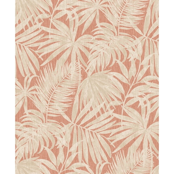 Chesapeake Sonny Rust Fronds Wallpaper