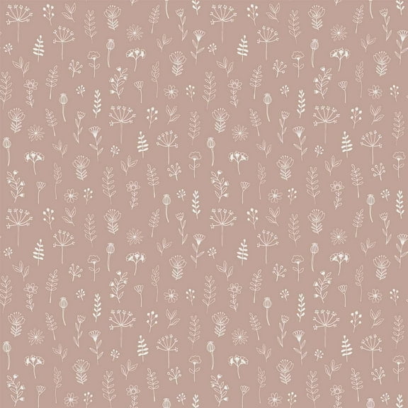 Chesapeake Tatula Rose Floral Wallpaper, 20.9-in by 33-ft