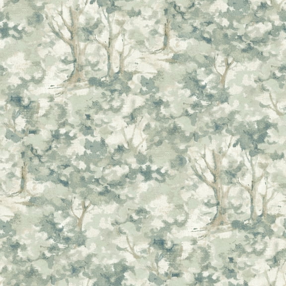 Chesapeake Thicket Teal Forest Wallpaper