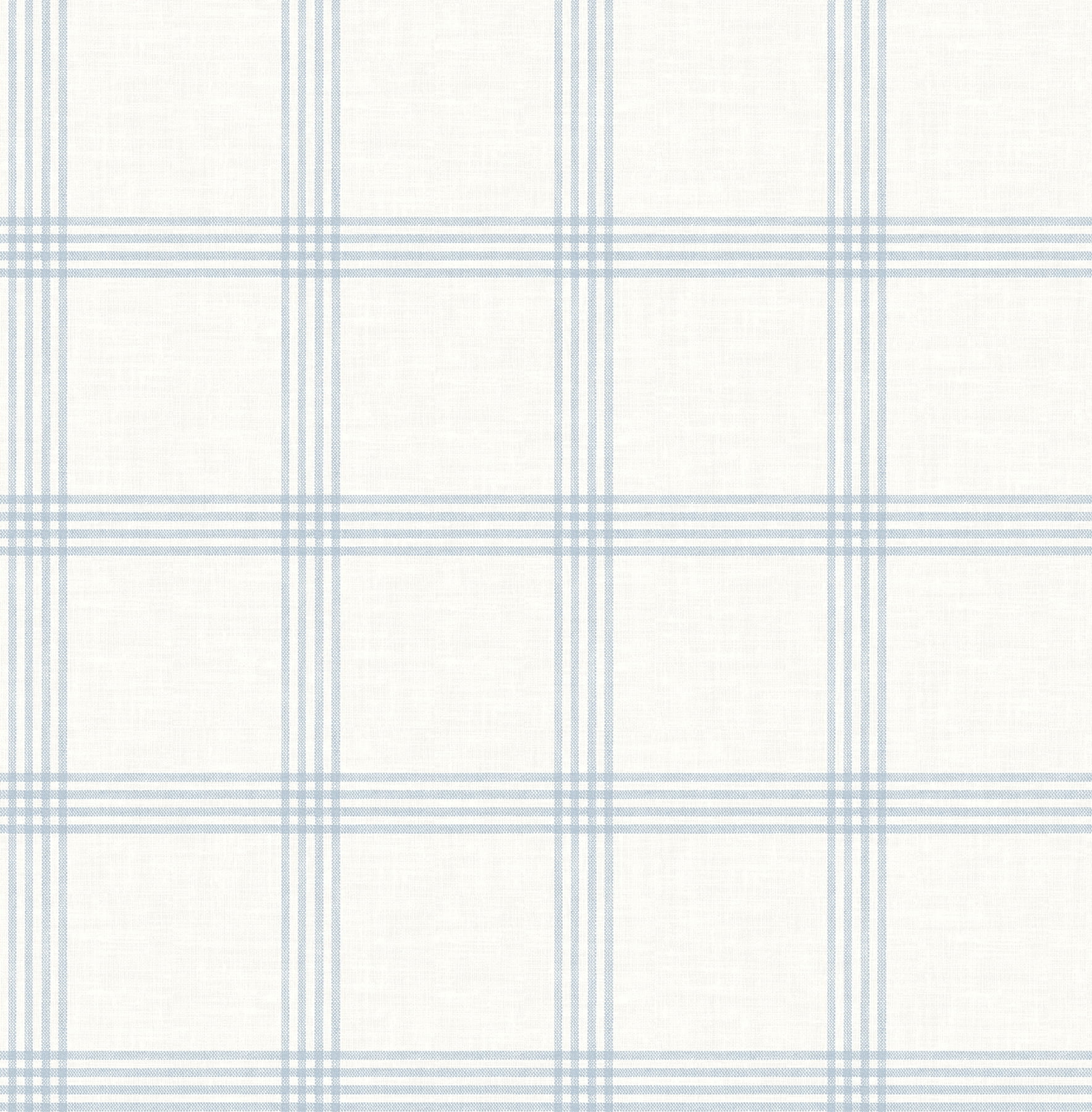 Chesapeake Twain Light Blue Plaid Wallpaper