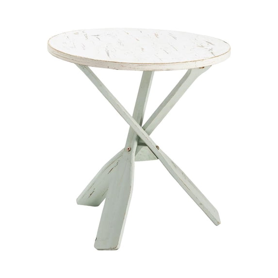 Chesapeake Two-Tone Paddles Accent Table