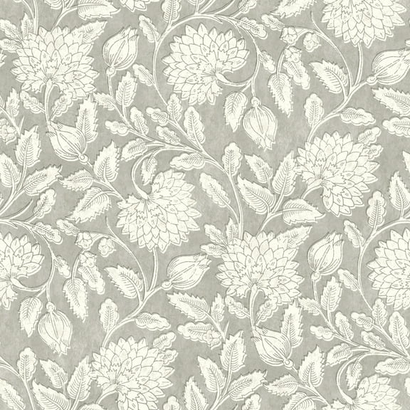 Chesapeake Vadouvan Grey Jacobean Trail Wallpaper