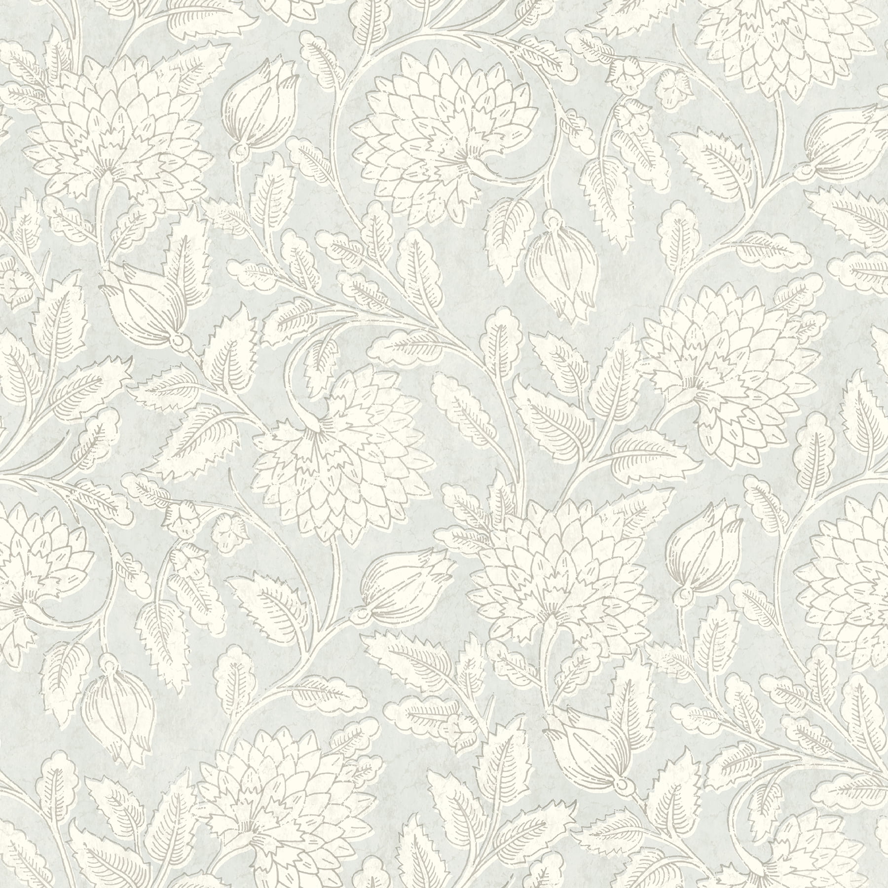 Chesapeake Vadouvan Light Blue Jacobean Trail Wallpaper - Walmart.com, image size:1800x1800